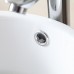 Ainfox Vessel Sink Vanity Bowl Ceramic  Pop-up Drain White Round for Bathroom - B073HC3CJQ